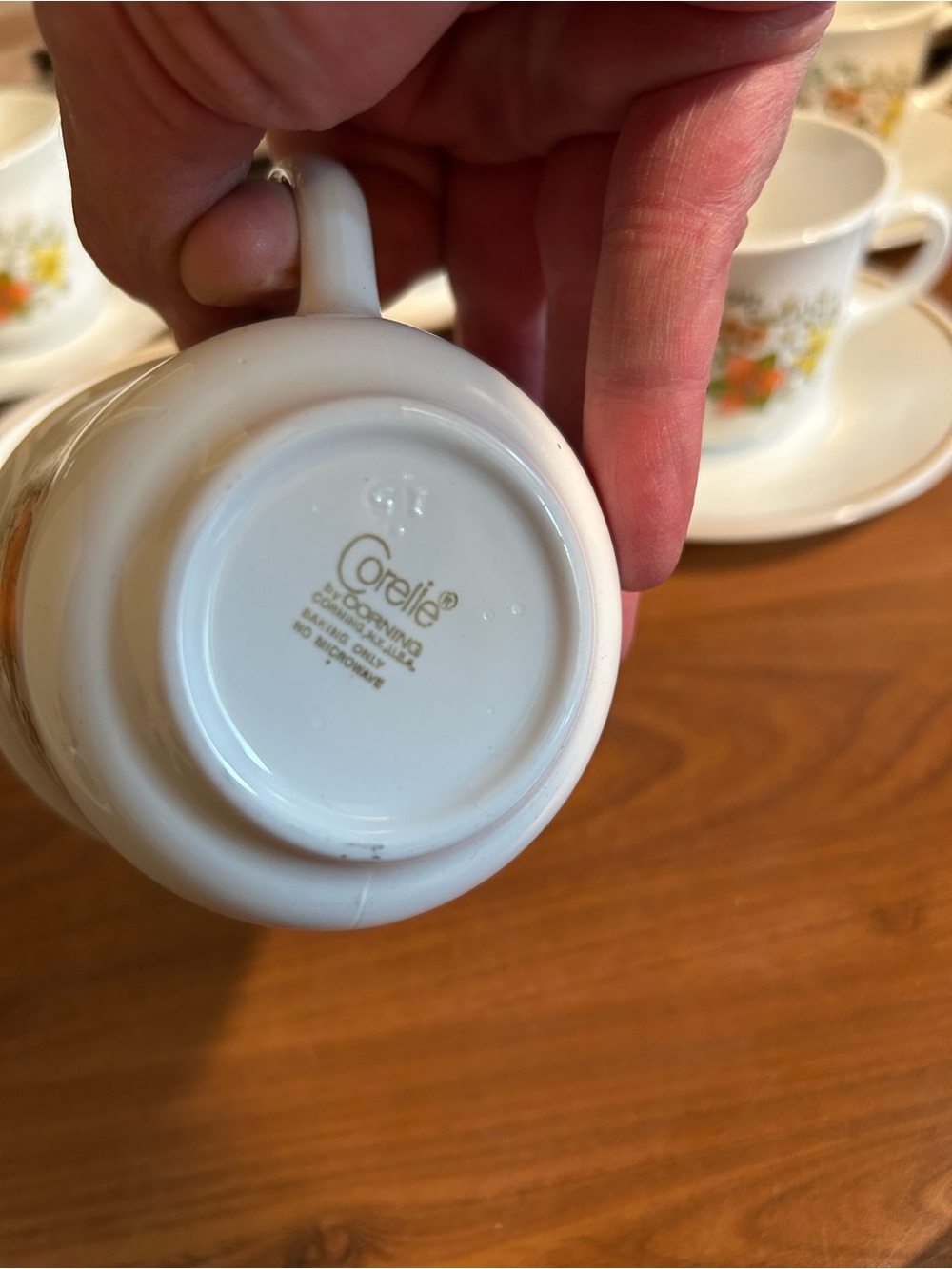 Vintage Corelle Indian Summer Tea Cup and Saucer Set 5 Cups - Picture 3 of 4